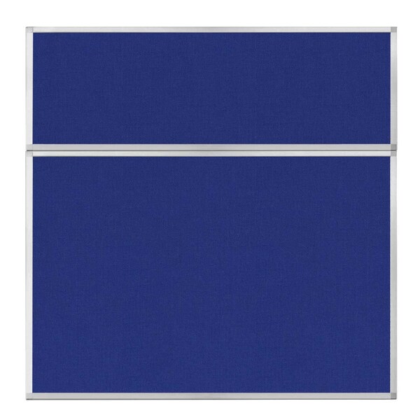 Hush Panel Configurable Cubicle Partition 6' x 6' Royal Blue Fabric